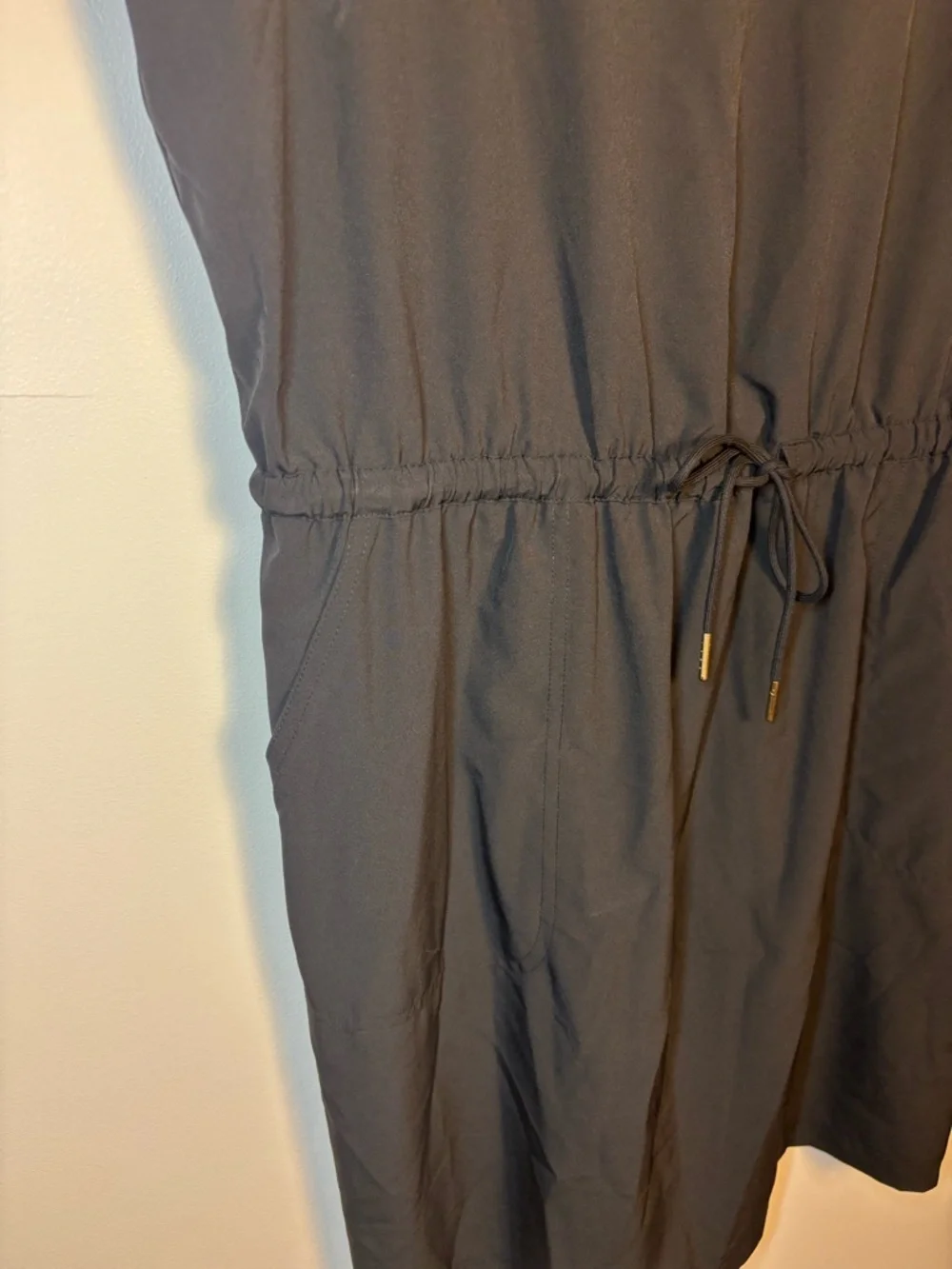 NWT Calvin Klein Black Commuter Sleeveless Drawstring Dress, Size XL - Picture 5 of 10